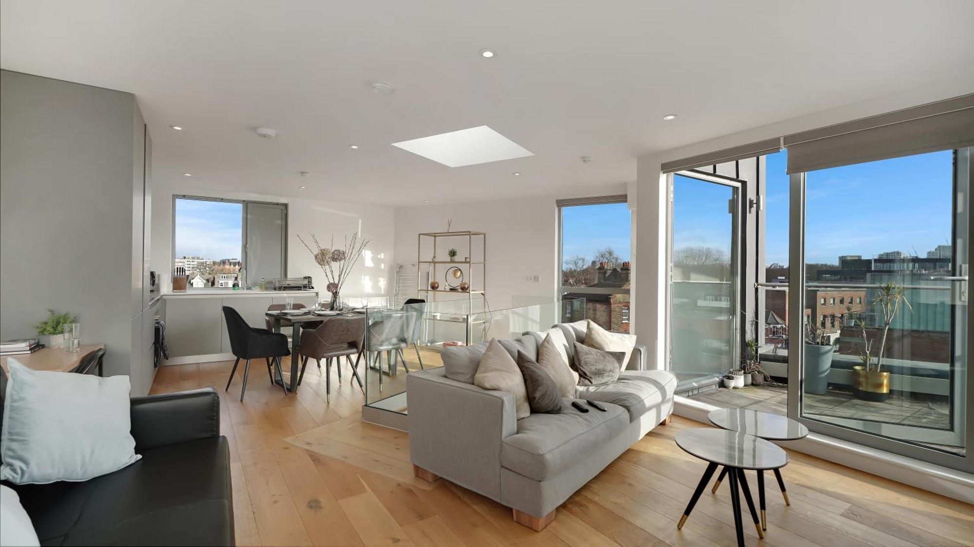 Modern And Spacious Penthouse Apartment In Putney With Free Parking London Exterior photo